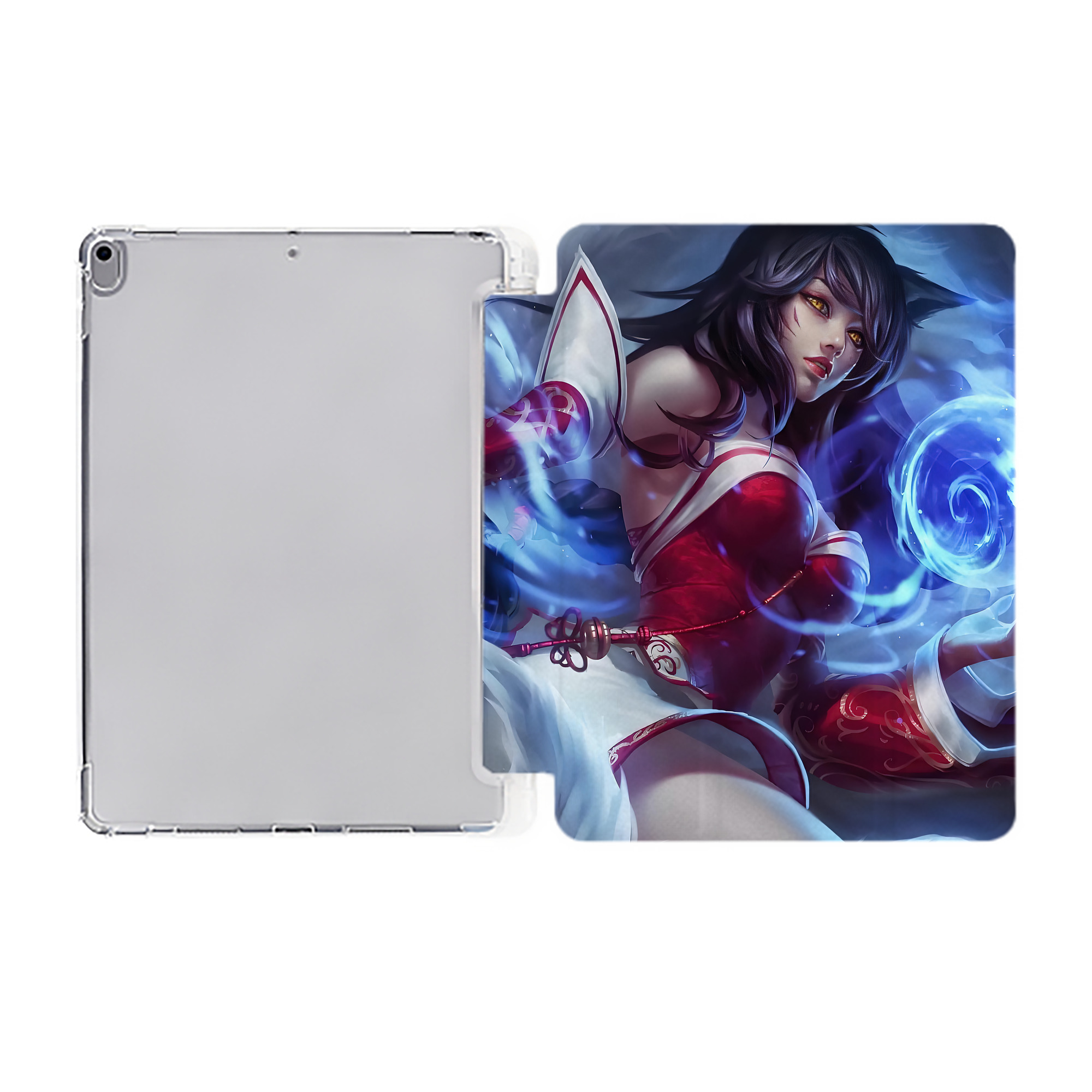 （画像用） リーグ・オブ・レジェンド League of Legends LOL IPad ケース ペン収納付き 三つ折りスタンド PUレザー×シリコン 対応機種9.5/10.5/10.9インチ